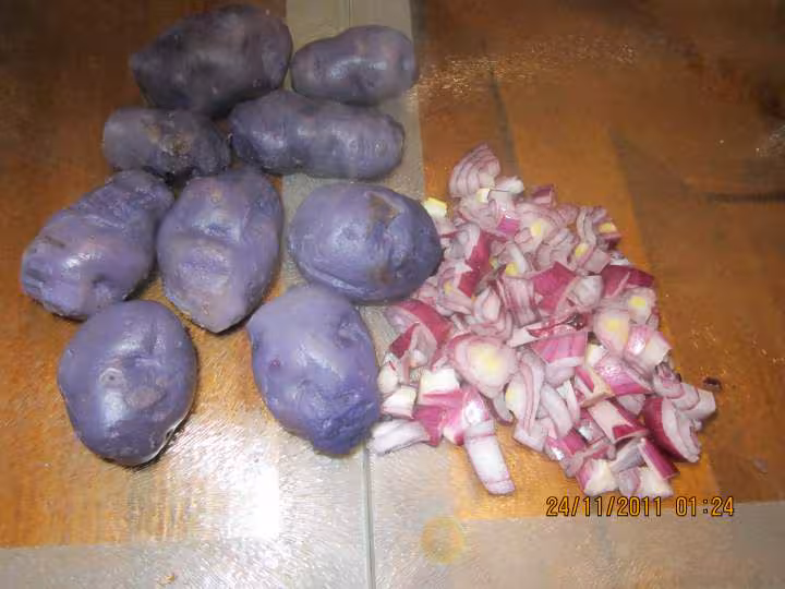 Filets de poisson rouget aux vitelottes