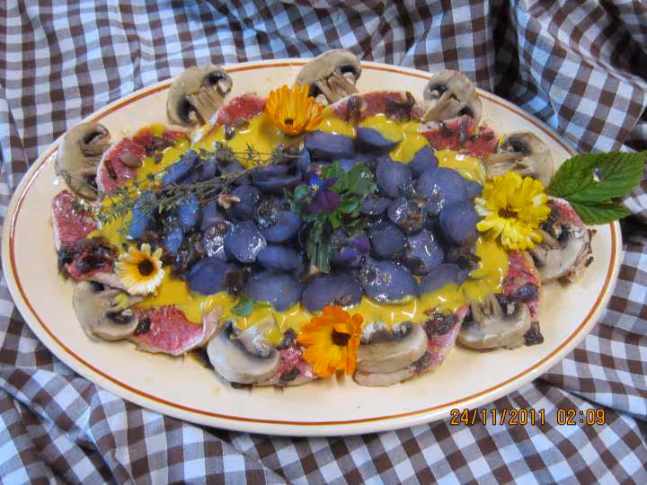 Filets de poisson rouget aux vitelottes