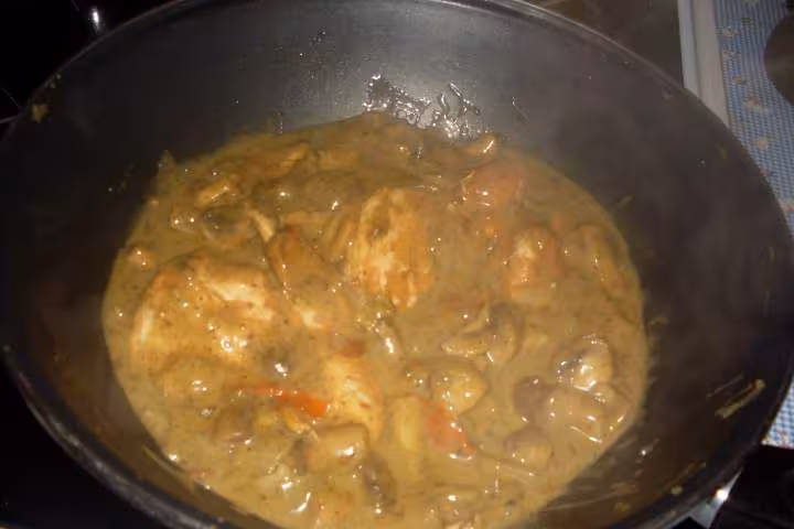Filets de poulet champignons vin blanc photos