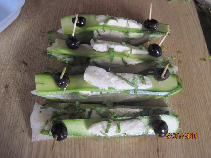 Filets de sole au courgettes amp mozzarella