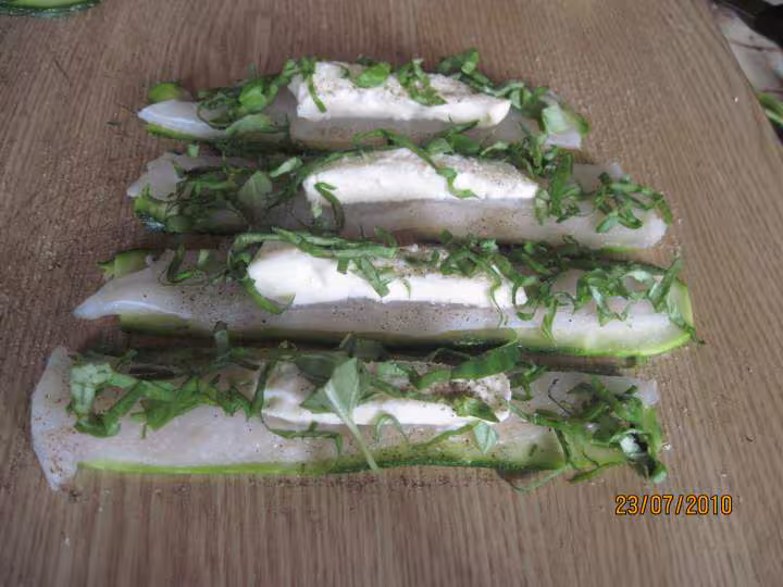 Filets de sole au courgettes amp mozzarella