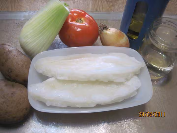 Filets de soles aux legumes et curry