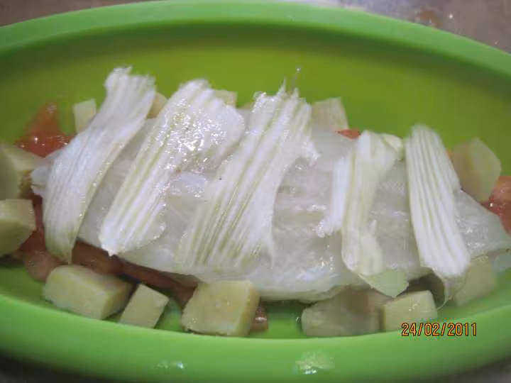 Filets de soles aux legumes et curry