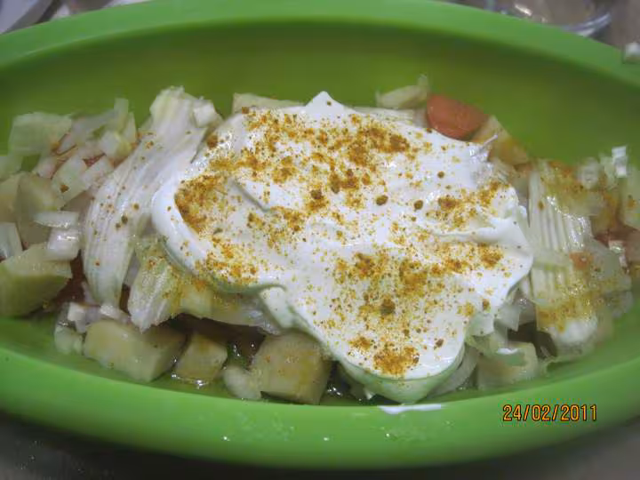 Filets de soles aux legumes et curry