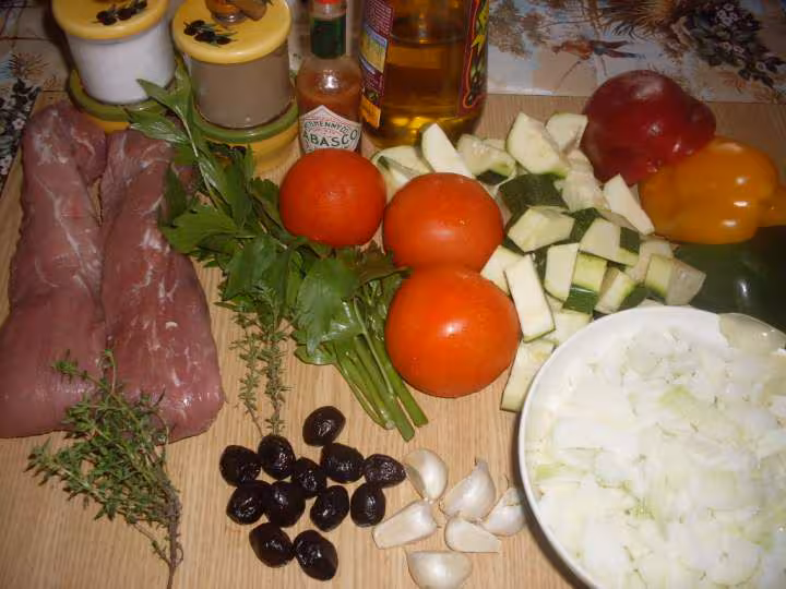 Filets mignon aux legumes