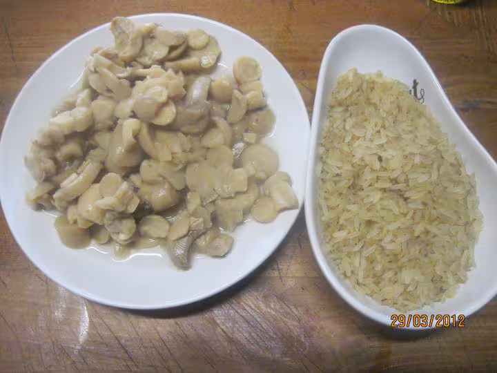 Filets rouget barbet aux champignons en sauce