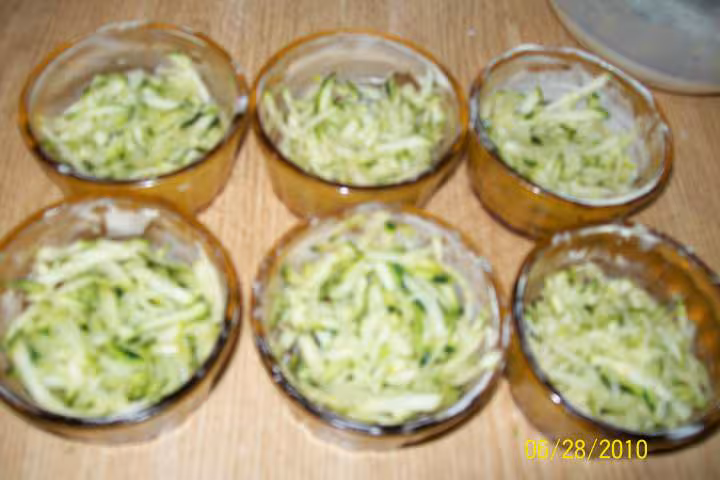 Flan de courgette et saumon rose mo