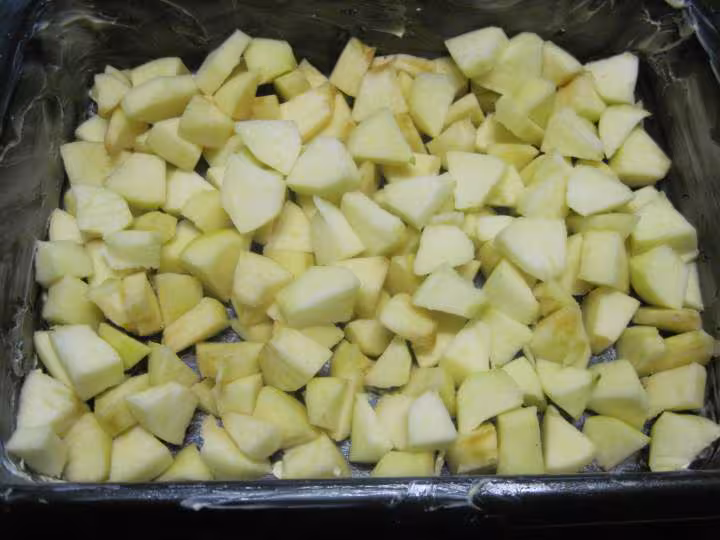 Flan de lait de coco aux pommes