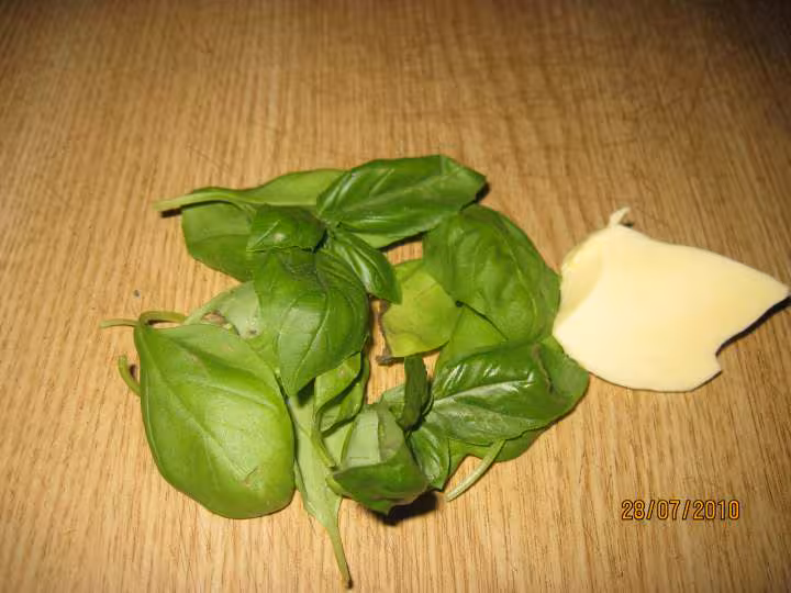 Flan de viande aux basilic