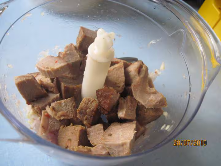 Flan de viande aux basilic