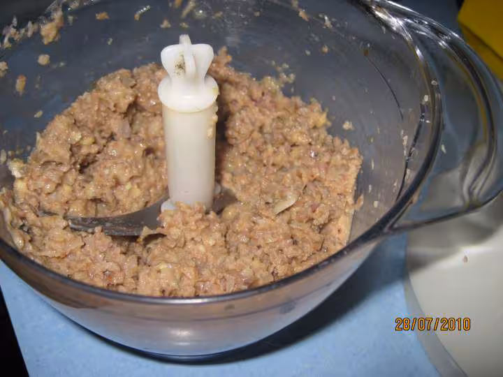 Flan de viande aux basilic