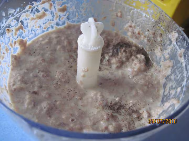 Flan de viande aux basilic
