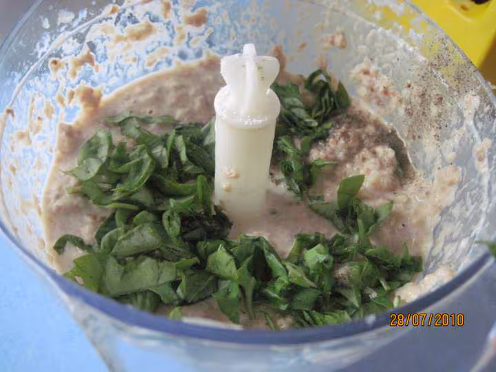 Flan de viande aux basilic