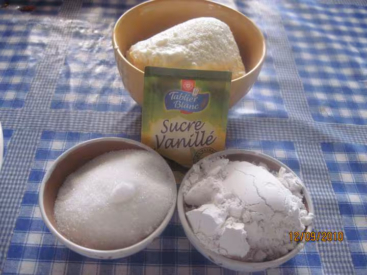 Flanc aux framboises de fromage de brousse
