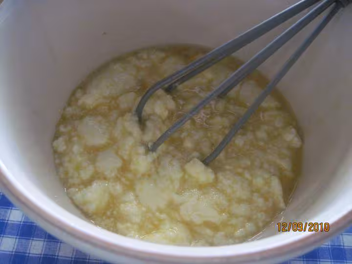 Flanc aux framboises de fromage de brousse