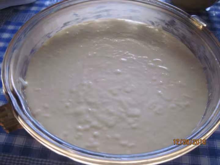 Flanc aux framboises de fromage de brousse
