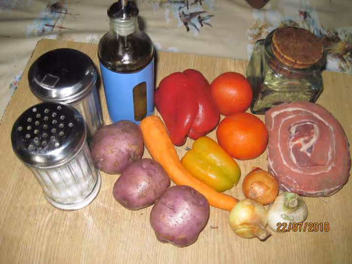 Flanchet de boeuf aux legumes en cocotte au four