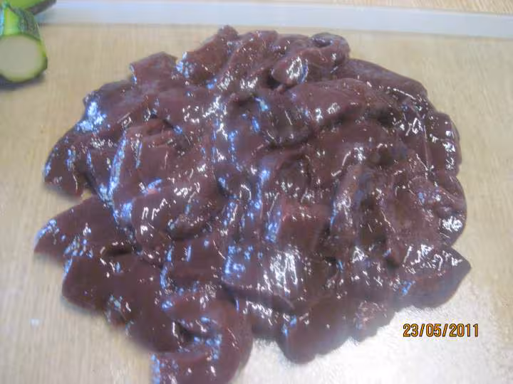 Foie de porc aux legumes