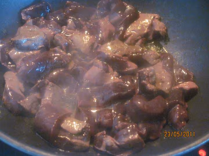 Foie de porc aux legumes