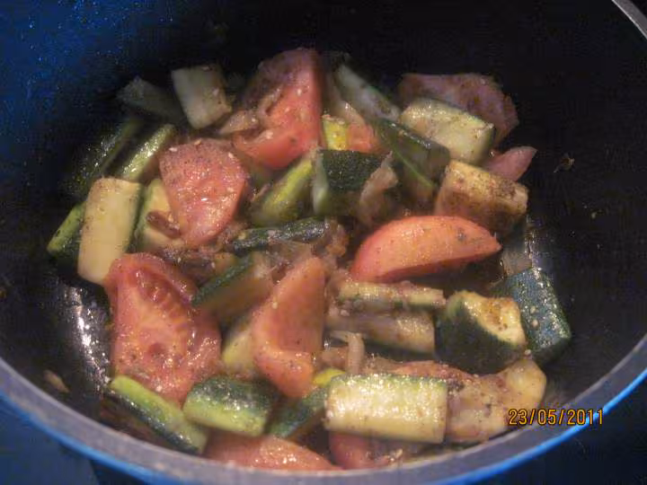 Foie de porc aux legumes