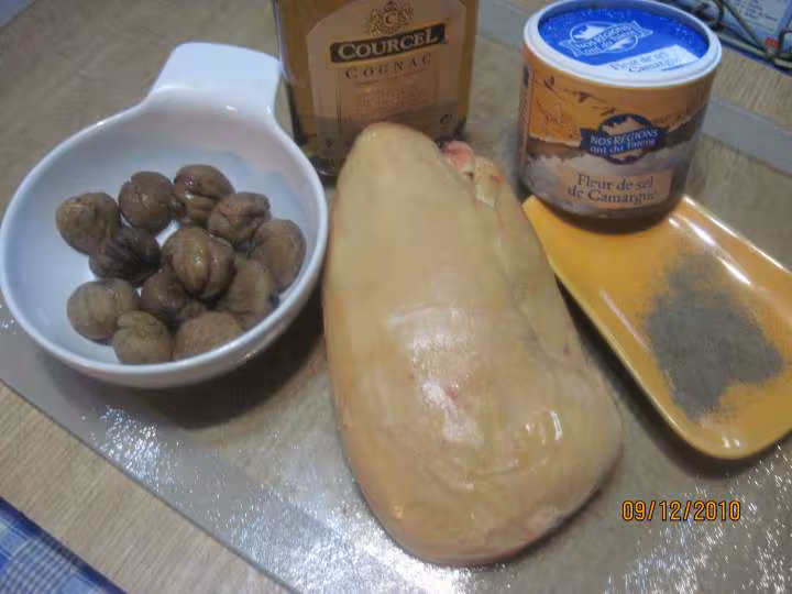 Foie gras aux chataignes maison