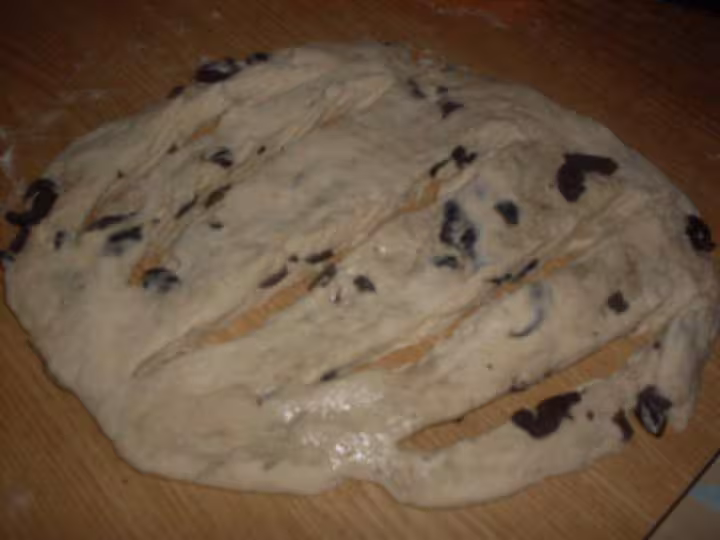 Fougasse aux olives noires