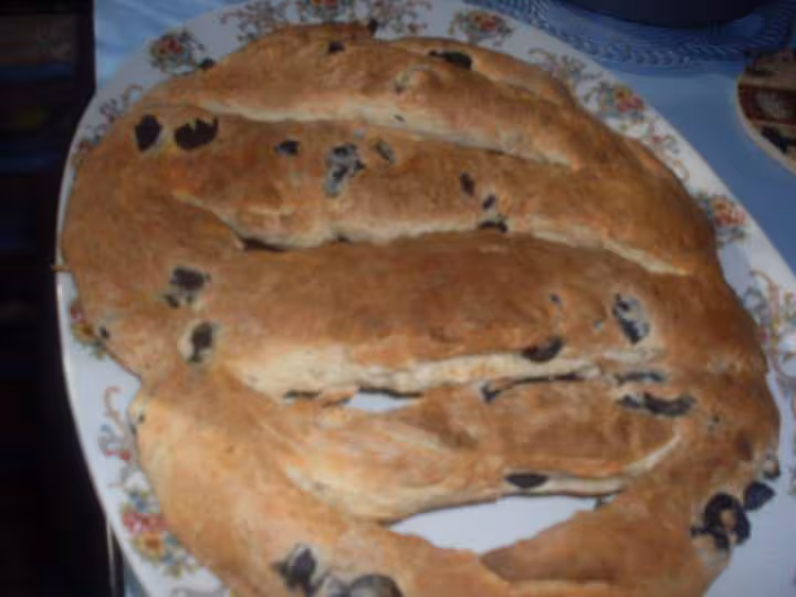 Fougasse aux olives noires