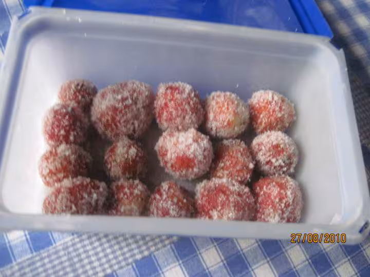 Fruits rouges congeles congelation