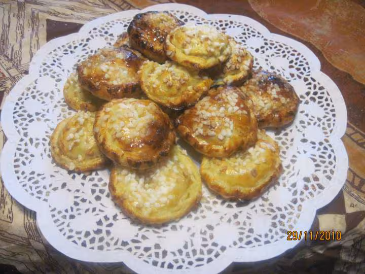 Galettes fourrees compote et fruits
