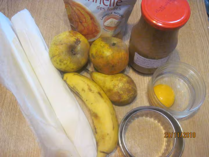Galettes fourrees compote et fruits