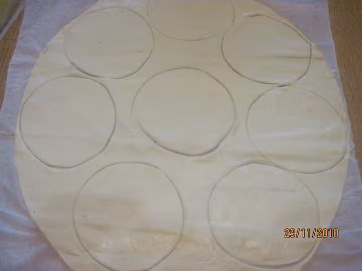 Galettes fourrees compote et fruits