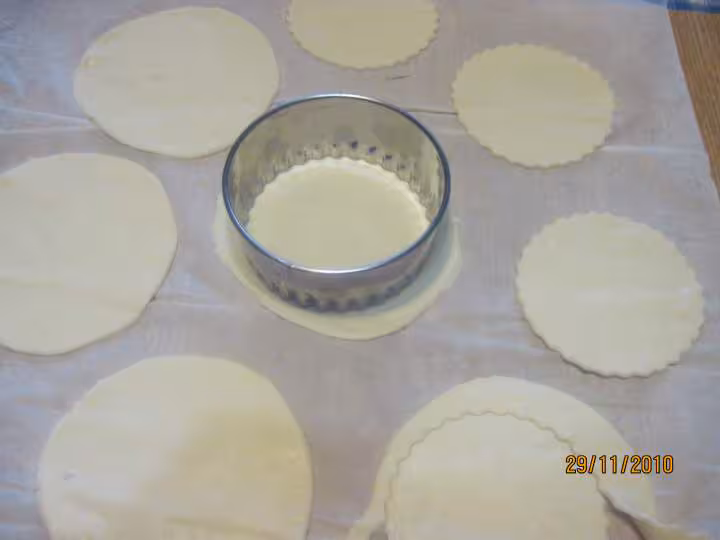 Galettes fourrees compote et fruits