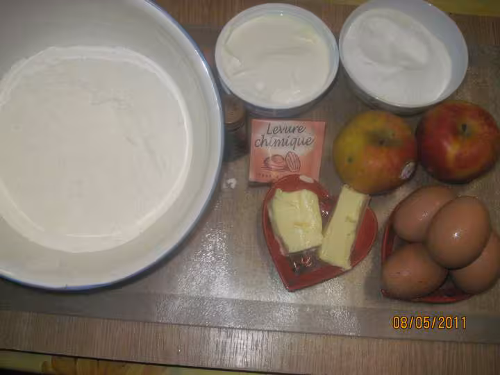 Gateau a la marscarpone aux pommes