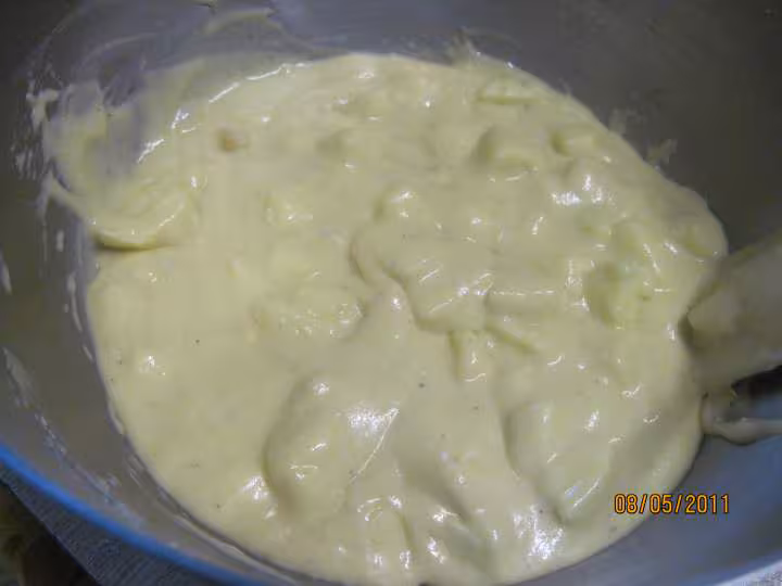 Gateau a la marscarpone aux pommes