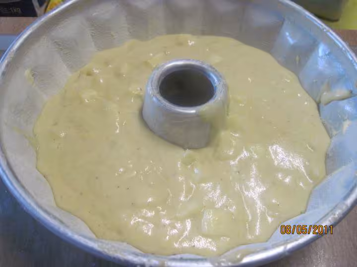 Gateau a la marscarpone aux pommes