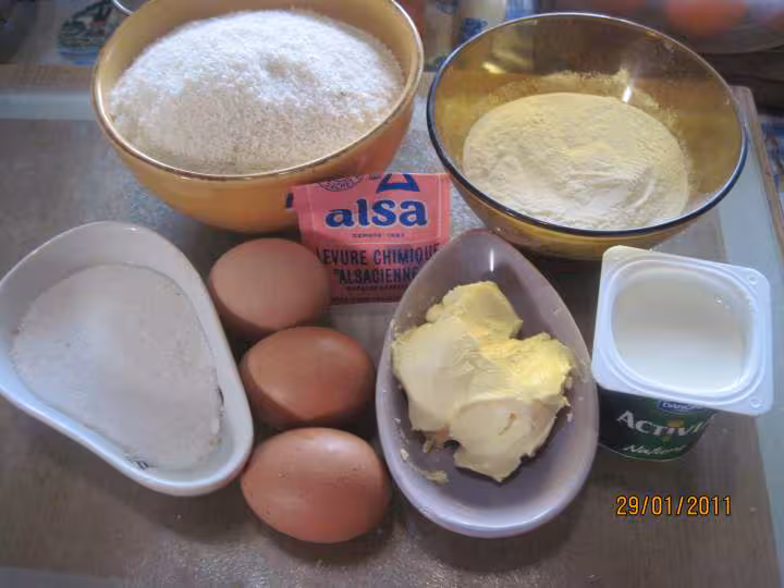Gateau a la poudre de noix de coco