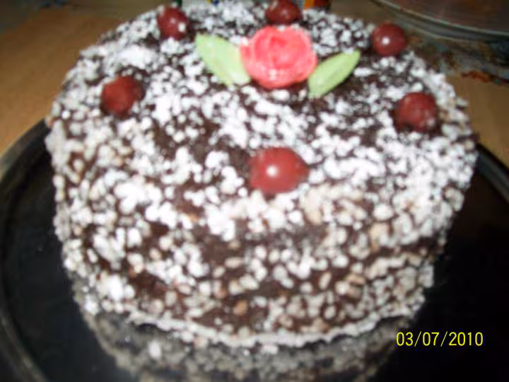 Gateau au chocolat amp griottes