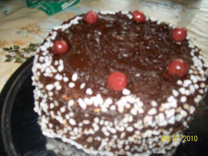 Gateau au chocolat amp griottes