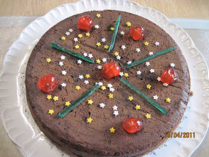 Gateau au chocolat aux fruits confits