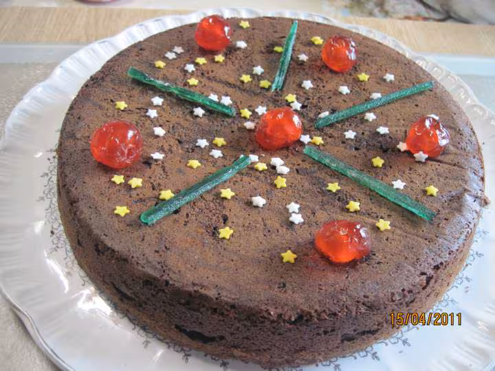 Gateau au chocolat aux fruits confits