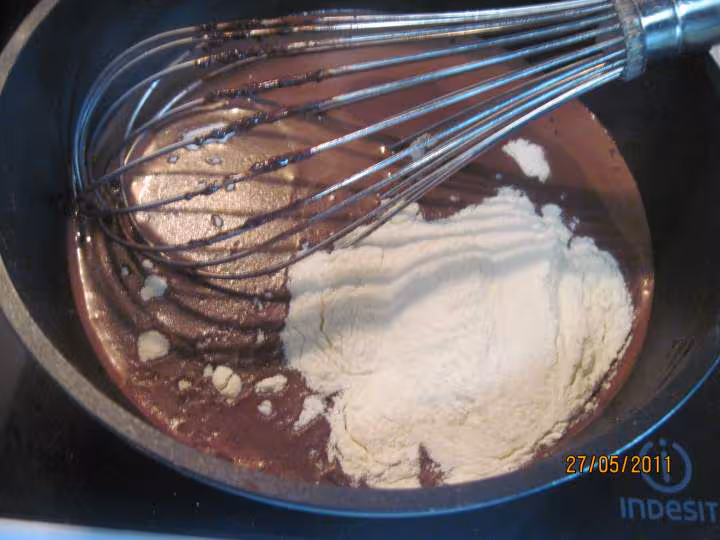 Gateau au chocolat et griottes