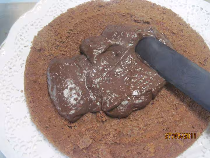 Gateau au chocolat et griottes
