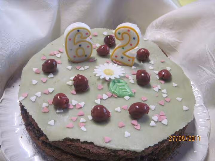 Gateau au chocolat et griottes