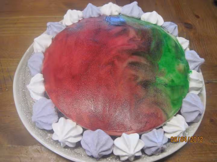 Gateau au lait de coco et meringues