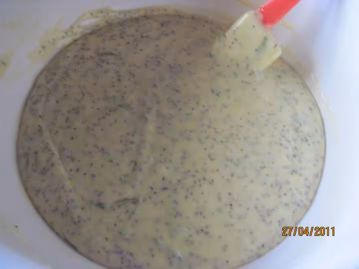 Gateau au pavot et zeste de citrons verts
