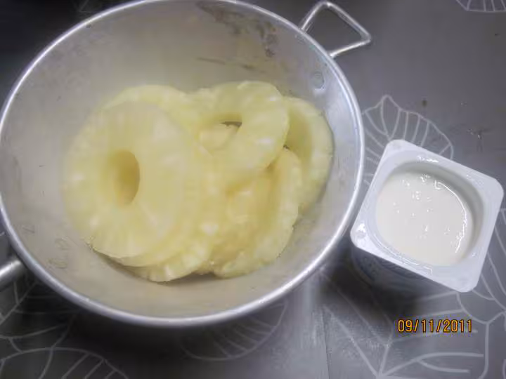 Gateau au yaourt a l ananas