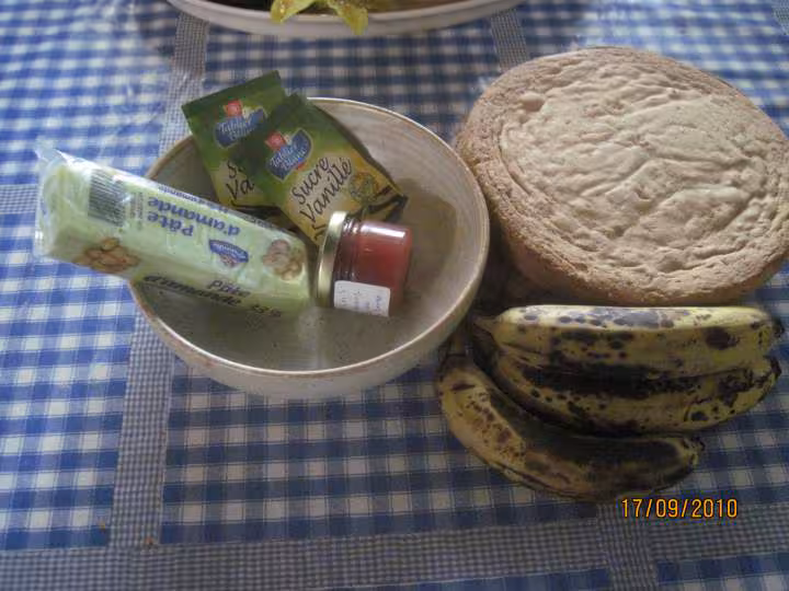 Gateau aux bananes sans cuisson