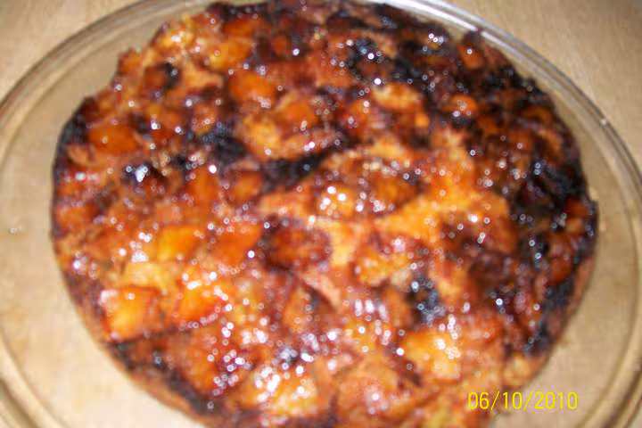 Gateau aux des de pommes caramelisees