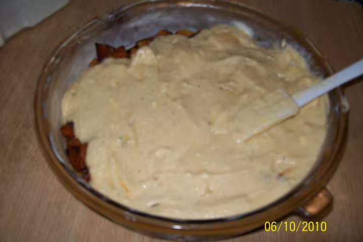 Gateau aux des de pommes caramelisees