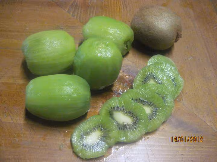 Gateau aux kiwis nappage chocolat